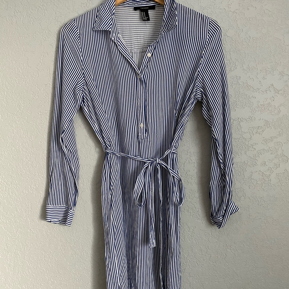 Pinstriped Dress